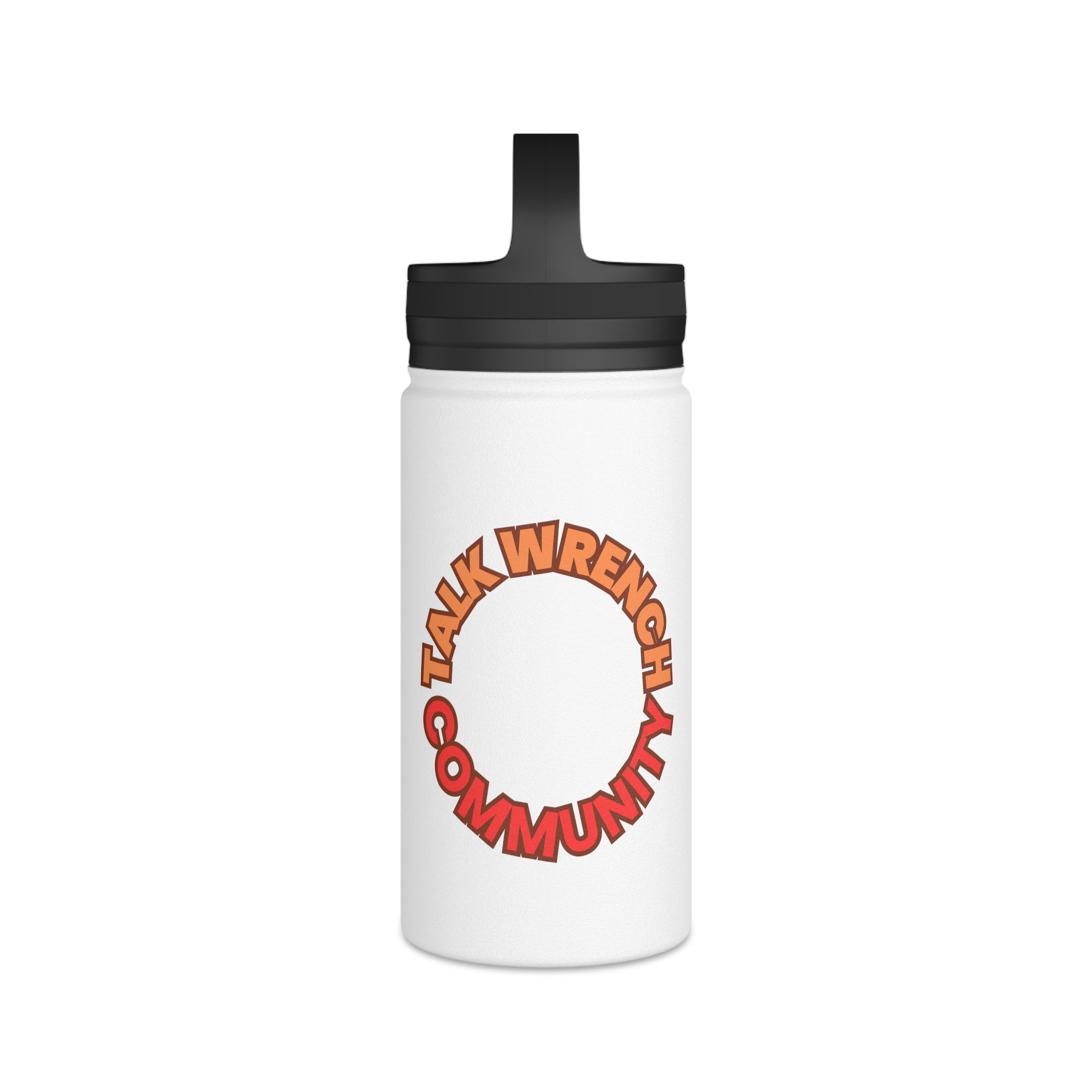 Talkwrench Community Stainless Steel Water Bottle, Handle Lid