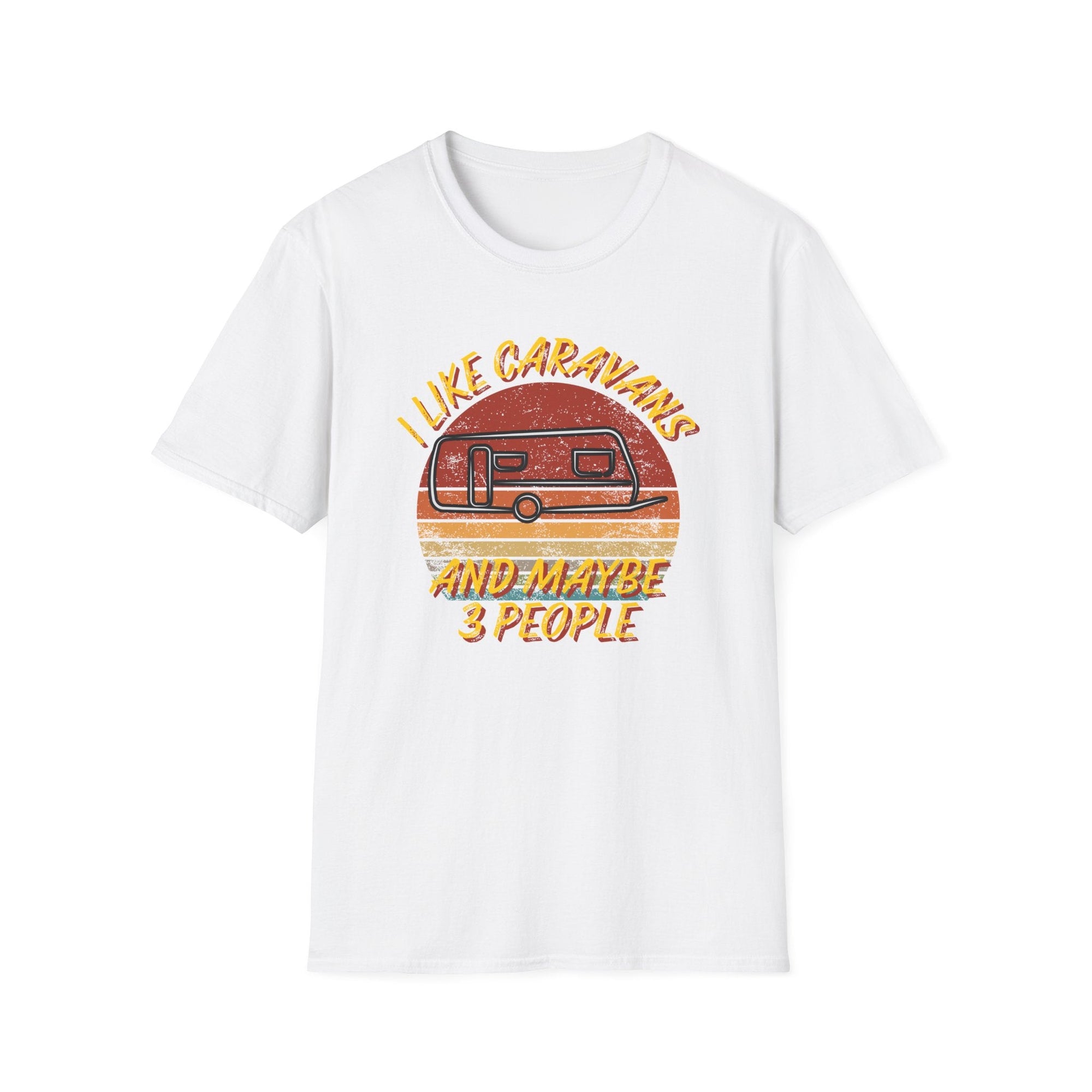 I Like Caravans and Maybe 3 People Funny T-Shirt - RVTees